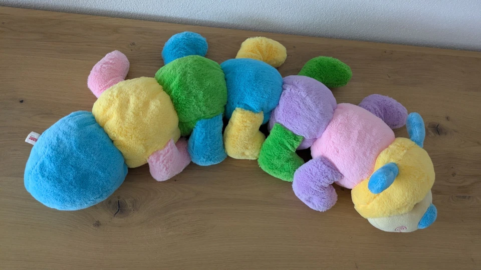 Vintage Althans Club Plüsch-Raupe 🐛 78 cm – sehr guter Zustand – Mehrfarbig - Bild 4 von 4