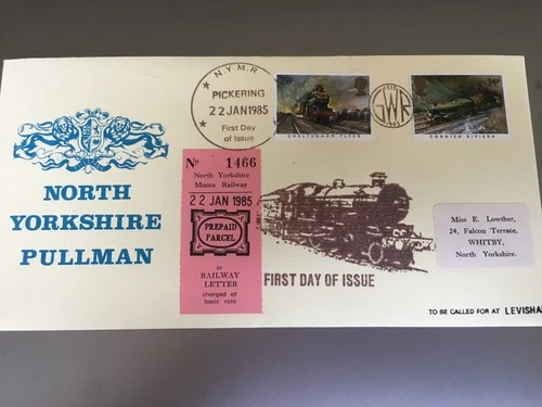GB STAMPS NORTH YORKSHIRE MOORS RAILWAY FIRST DAY COVER REF No 4395
