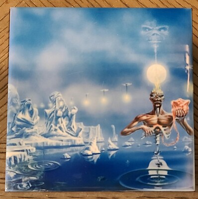 Iron Maiden: Seventh Son 2 ceramic coaster 4 x 4 inch custom made new