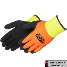 ARCTIC TUFF Two-Tone Thermo Latex Waterproof Insulated Winter WORK GLOVES (1 PR)