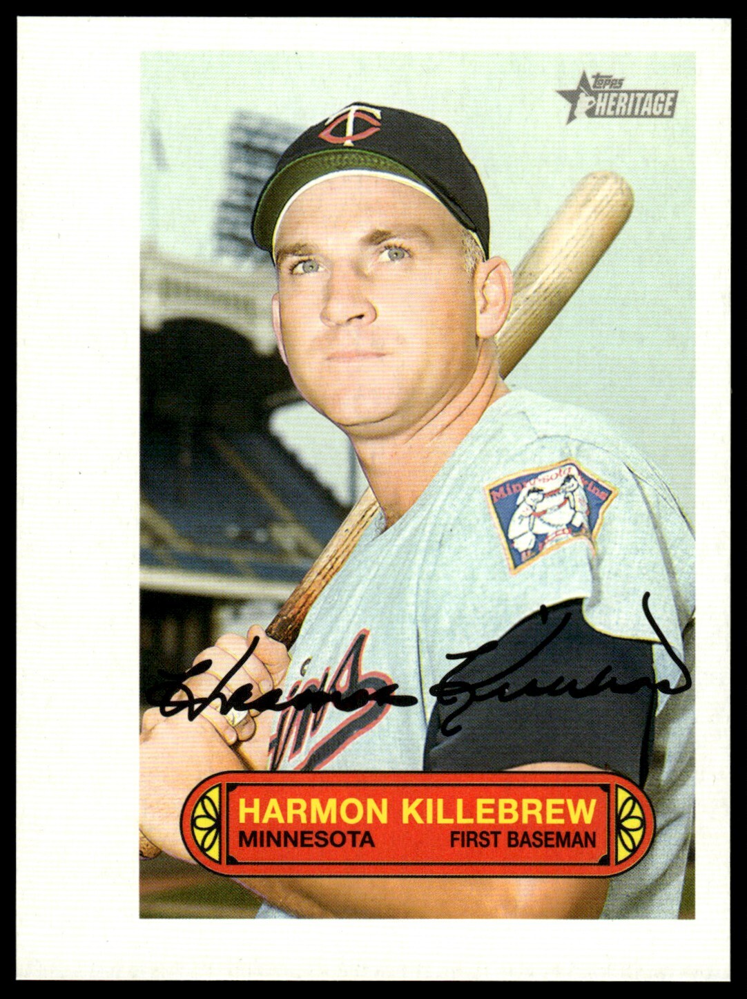 2022 Topps Heritage 1973 Pin-Ups Posters Box Toppers Harmon Killebrew Minnesota