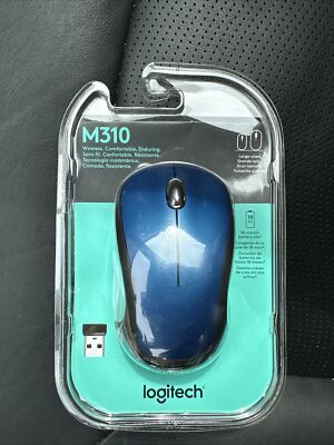 Logitech M310 Wireless Optical Mouse - Peacock Blue (910-001917) Pre-owned