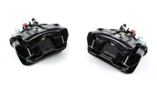 PAIR, NEW '94-'04 Mustang COBRA rear brake calipers, assembled with pads (BLACK)