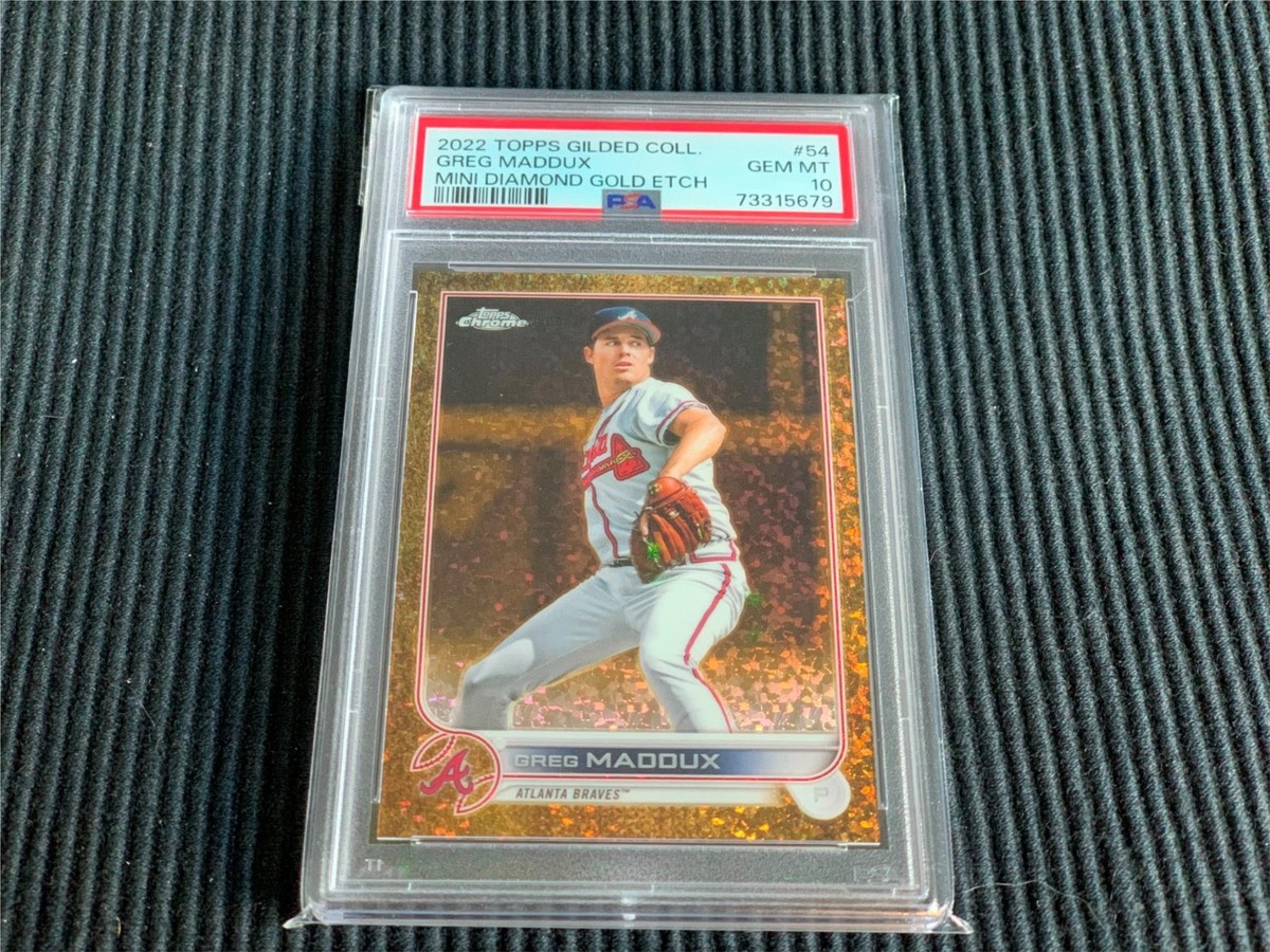 0 Topps Maddux Greg PSA Diamond TOPPS GEM 1 GOLD DIAMOND *MINI 