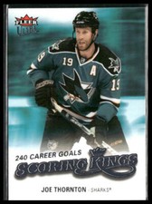 Joe Thornton #SK2 2008-09 Ultra Scoring Kings San Jose Sharks