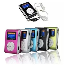 NUOVO COLORATO MP3 LETTORE MUSICALE TASCABILE CON SCHERMO DIGITALE LCD MINI CLIP