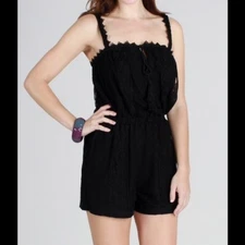 New Black Lace Romper Size Small and Medium by Nikibiki