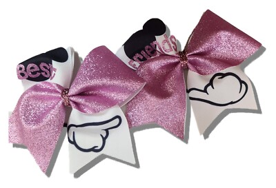 Best Friends Mickey Hands Cheer Hair Bow Set 
