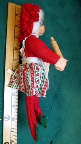 1982 Mrs. Claus Polaris Bear Rennoc 11" retired Orig. Santakins Hang Tag - Picture 3 of 16