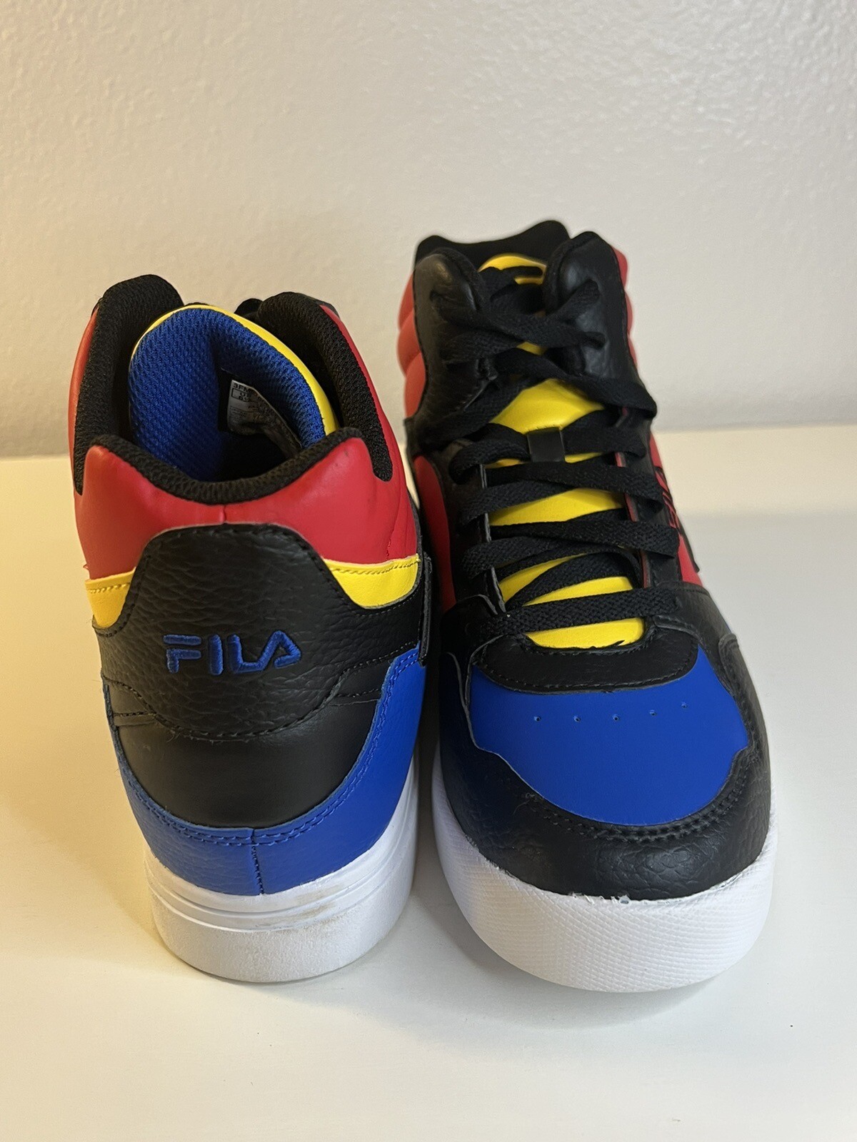 red yellow blue fila