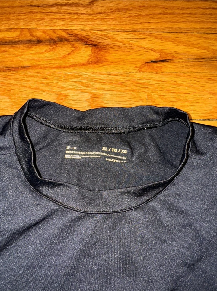Camisa de compresión Under Armour negra táctica rendimiento equipo térmico para hombre XL USADA EN EXCELENTE ESTADO Foto 3 de 4