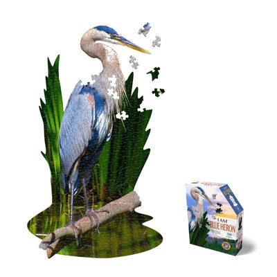 Madd Capp Blue Heron 300 Piece Jigsaw Puzzle for Ages 10 and up - 6021 - Unique-