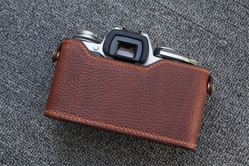 Funper Handmade Leather Half Case For Contax S2 Camera Retro