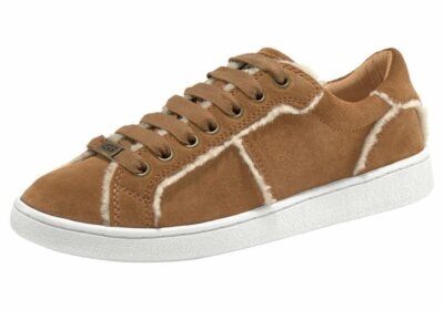 UGG Australia Milo Spill Seam Women's Brown Suede Trainers UK