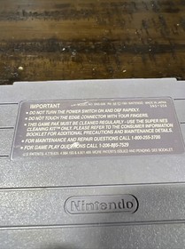 Nintendo Super NES Super Mario World - SNES - 1991 Vintage W Slip Cover!!!