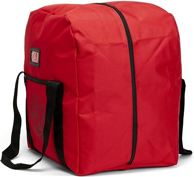 LINE2design Firefighter Rescue Step-In Turnout Fire Gear Bag Dry Fabric - Red