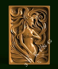 3D STL Model THE GIRL 2 for CNC Router 3D PRINTER Aspire Artcam Engraver Milling