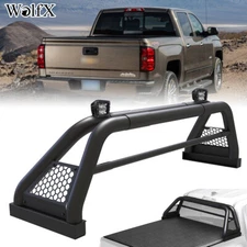 Roll Sport Bar Chase Rack Bed Bar Steel For 2007-2024 Chevy Silverado/GMC Sierra
