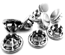 Hole Cap Plug, Fits 1/4" Round Hole, Nickel Plated Steel Cap