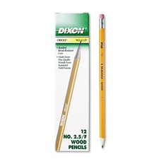 Dixon Oriole Woodcase Pencil, 2.5/F Medium 12 Count Pack of 1 , Yellow