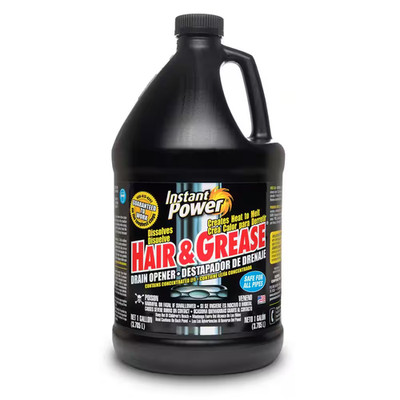 128 oz Hair & Grease Drain Cleaner Powerful Clog Remover