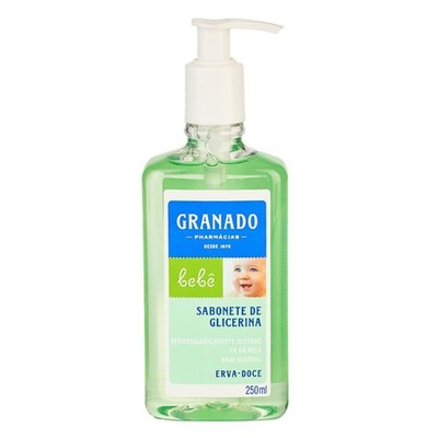 Granado - Bebe -Sabonete Liquido Glicerina Erva Doce 250Ml (Liquid Soap 8.4FlOz)