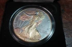 2000 Silver American Eagle Tri Color 1 oz .999 Fine Silver W COA AND BOX