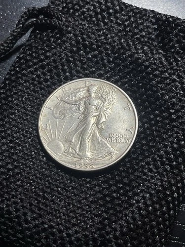 1938-P Walking Liberty Half Dollar AU