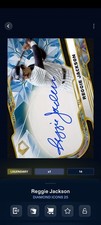 Topps Bunt Diamond Icons 25 Reggie Jackson Blue Signature Legendary DIGITAL