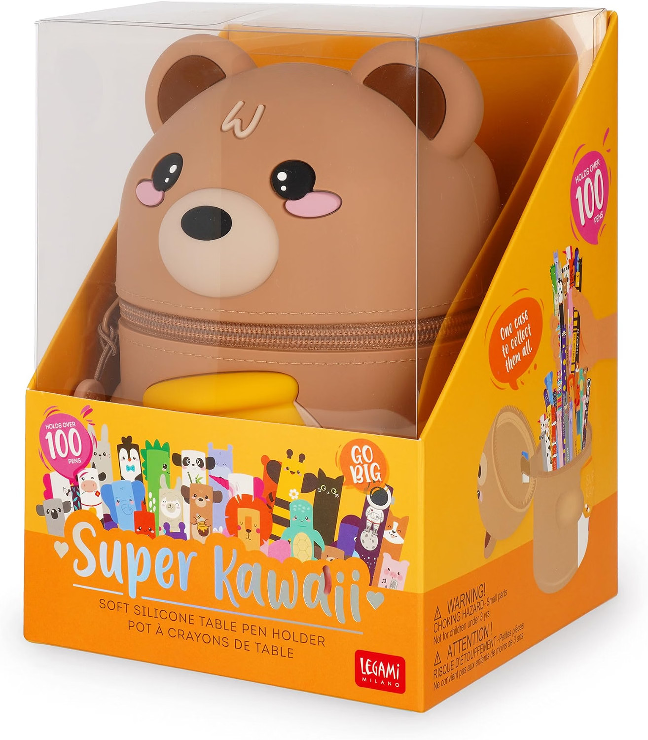 Legami - Portapenne Da Tavolo Teddy Bear - Super Kawaii - Immagine 2