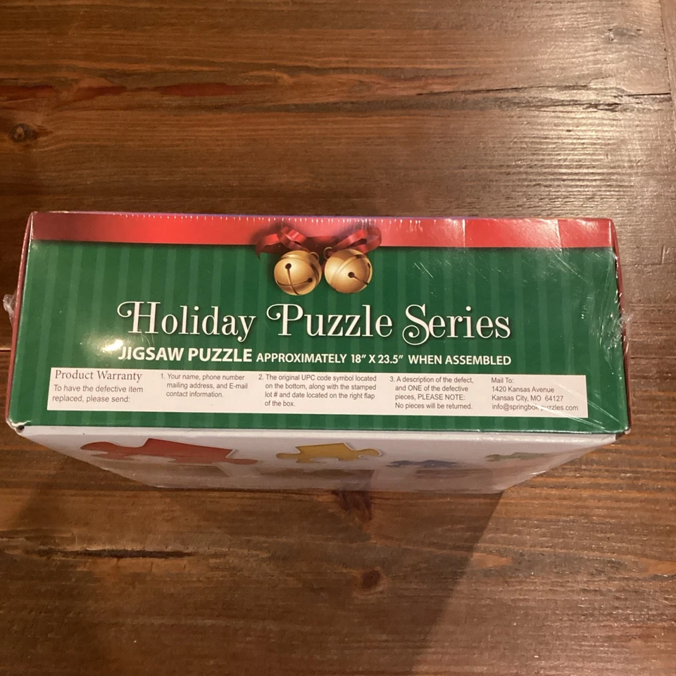 Red Barn Tree Farm NEW 500 Piece Jigsaw Puzzle Holiday Christmas Majestic Sealed - Image 3 of 4