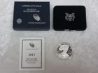 2013-W Proof $1 American Silver Eagle Box, OGP & COA