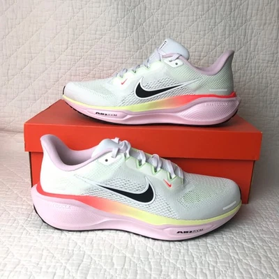 Nike Air Zoom Pegasus 41 White Lime Pink Foam W for sale | eBay