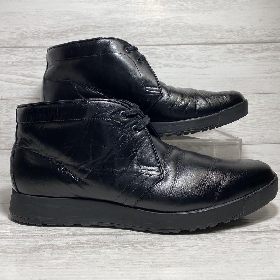 ASICS Runwalk x United Arrows Chukka Boots Black Leather ASICS Runwalk x United Arrows Chukka Boots Black Leather