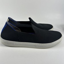 Rothy's The Original Slip On Women  s Size 9 Sneakers Black Knit Casual Comfort