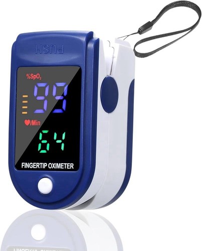 Finger Pulse Oximeter Blood Oxygen Saturation Meter SpO2 Heart Rate Monitor UK - Picture 3 of 3