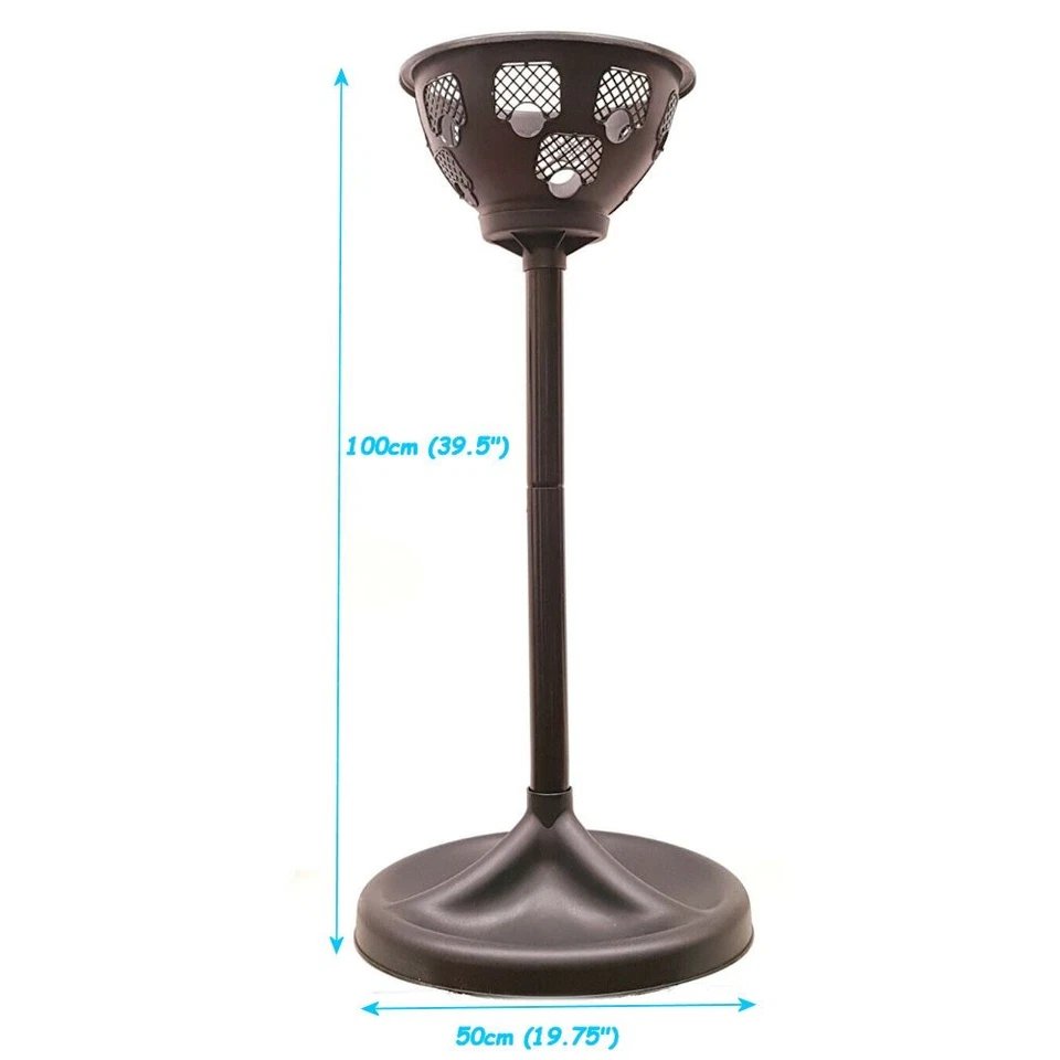 Tall Pedestal Planter Flower Tower With 14" EasyFill Basket Vertical Planter - Image 3 of 4