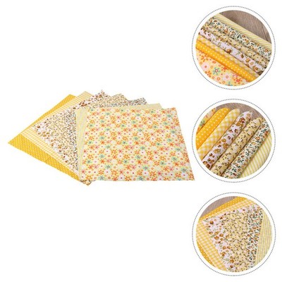 7pcs Handmade Fabric Handmade Fabric Sortiment Patchwork Stoff DIY Supply