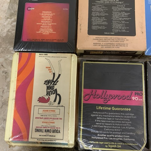 Sealed! 8 Track Lot Ray Conniff, Living Proof, Soundtracks, Injoy Blank Tape NOS - Picture 20 of 24