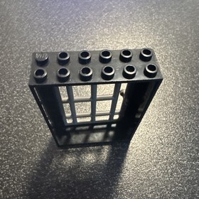 LEGO 1990s Castle / Pirates Black Door Barred 4611 Prison Jail 6085 6270 6085