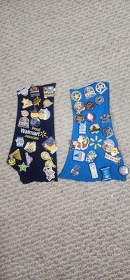 #ad Walmart Employee Lapel Hat Pins Various Years ASSOCIATE PINS OVER 40 PINS $49.99