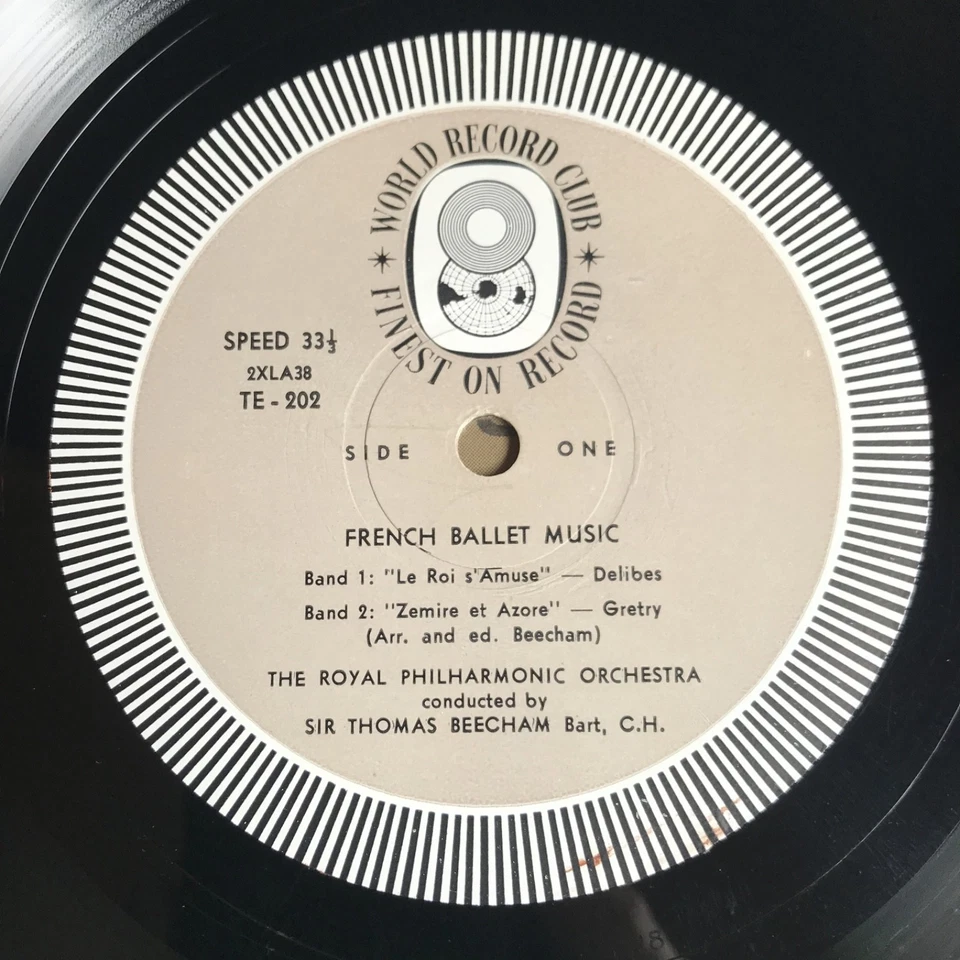 French Ballet Music Sir Thomas Beecham Bart CH Royal Philharmonic Orchestra LP - Image 4 of 4