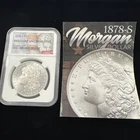 1878-S Morgan Silver Dollar $1 - NGC BU / .9 / w/Redbook Info Sheet -No Reserve!