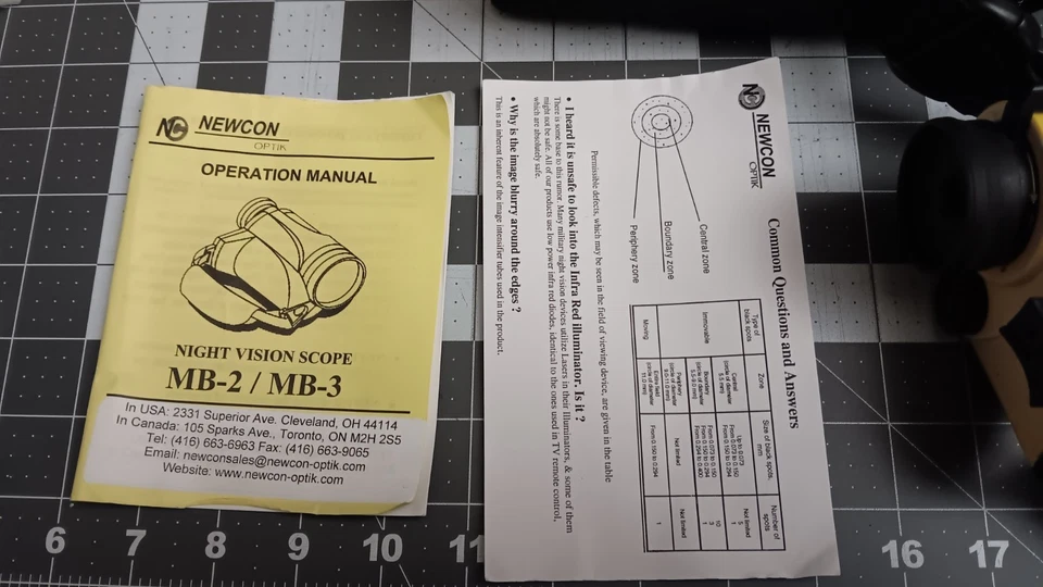 Mira telescópica Newcon Optik MB-3 de visión nocturna monocular impermeable flota sobre agua usada Foto 2 de 4