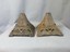 2 antique victorian cast iron oil lamp bases