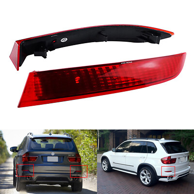 2x Hinten Rückstrahler Reflektor Rot für BMW X5 E70 LCI 2010-2013 Nicht M-Sport
