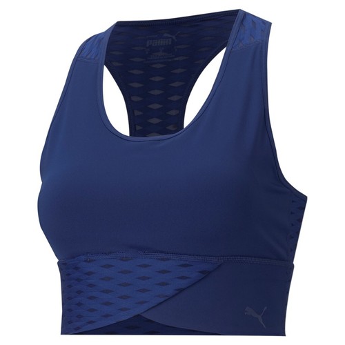 Puma Ladies Mid Impact Flawless Bra Sports Bra Fitness Bra - Picture 2 of 12