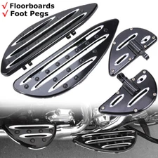 Driver Passenger Floorboards/Foot Pegs For Harley Touring Electra Glide Softail