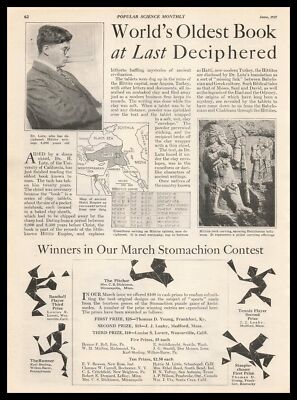 1927 Dr. H Lutz University Of California Oldest Book Deciphered Article Print Ad