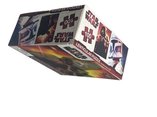 Star Wars Lenticular Puzzle Darth Vader 100 Pieces Actual Size 12”x9” New Sealed - Picture 3 of 3